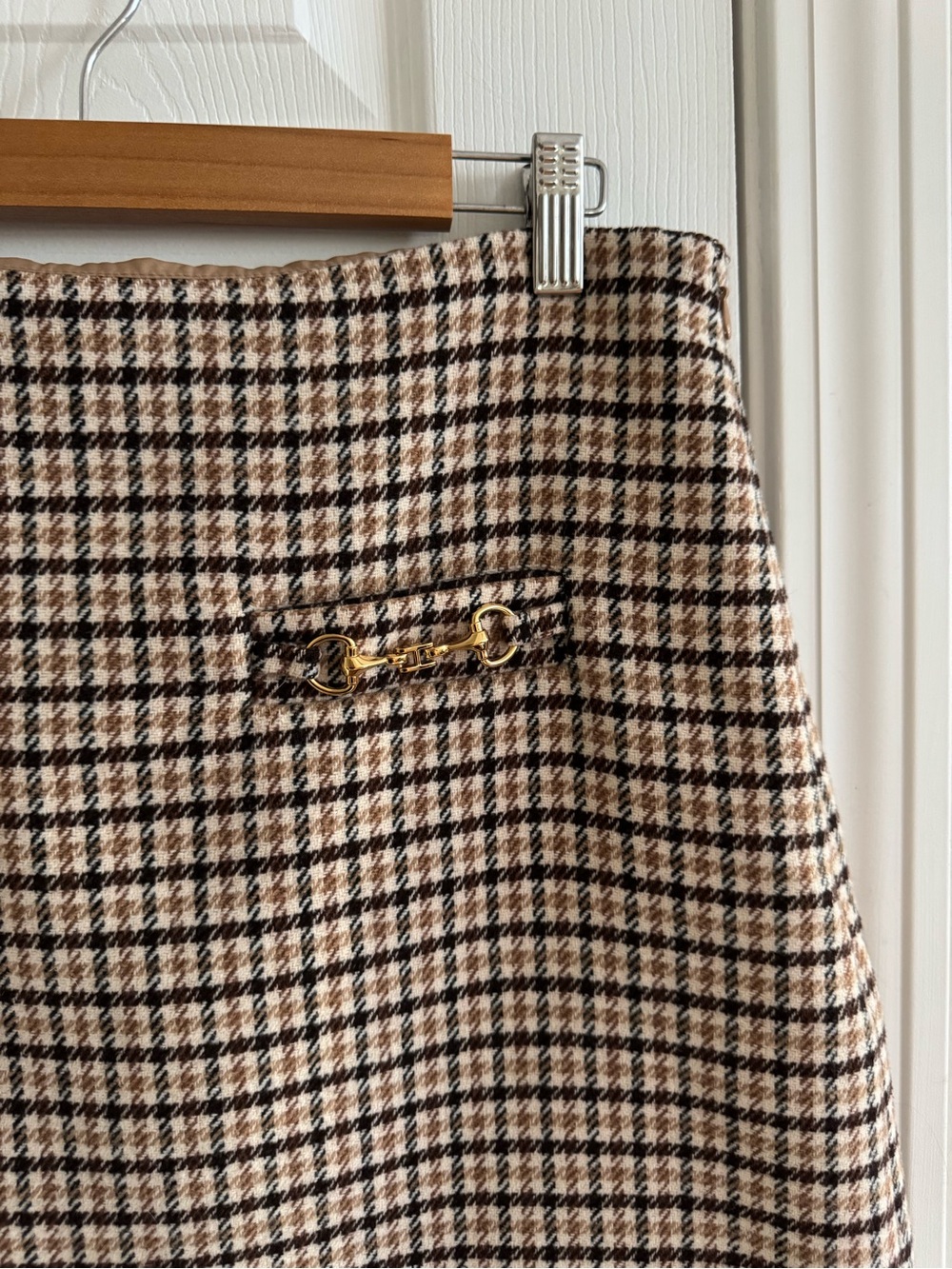 LOFT Horsebit Plaid Mini Skirt 14 - Picture 4 of 13